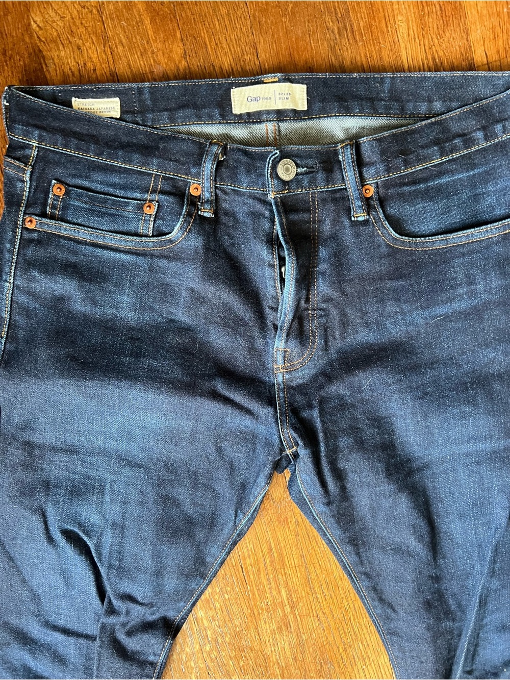 GAP Selvedge Denim Jeans - Kaihara Japanese Stretch Denim - Indigo - Picture 2 of 5